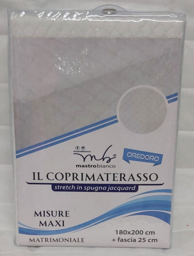 Coprimaterasso matrimoniale in spugna  misure MAXI
