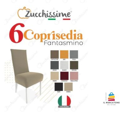 Copri sedia 6 Pezzi elasticizzati