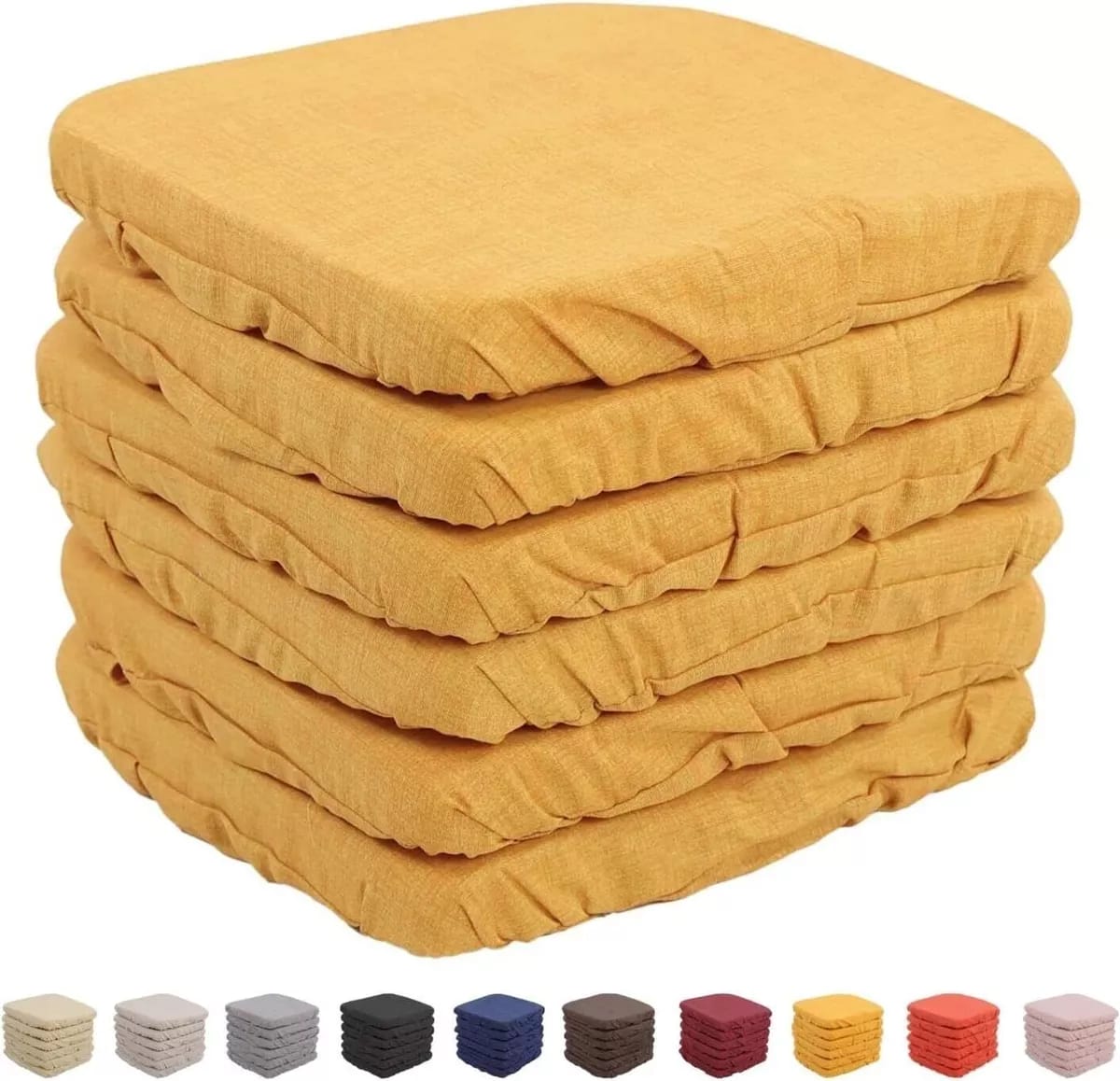 Set 6 Cuscini vesto con elastico in cotone sfoderabili - immagine 6