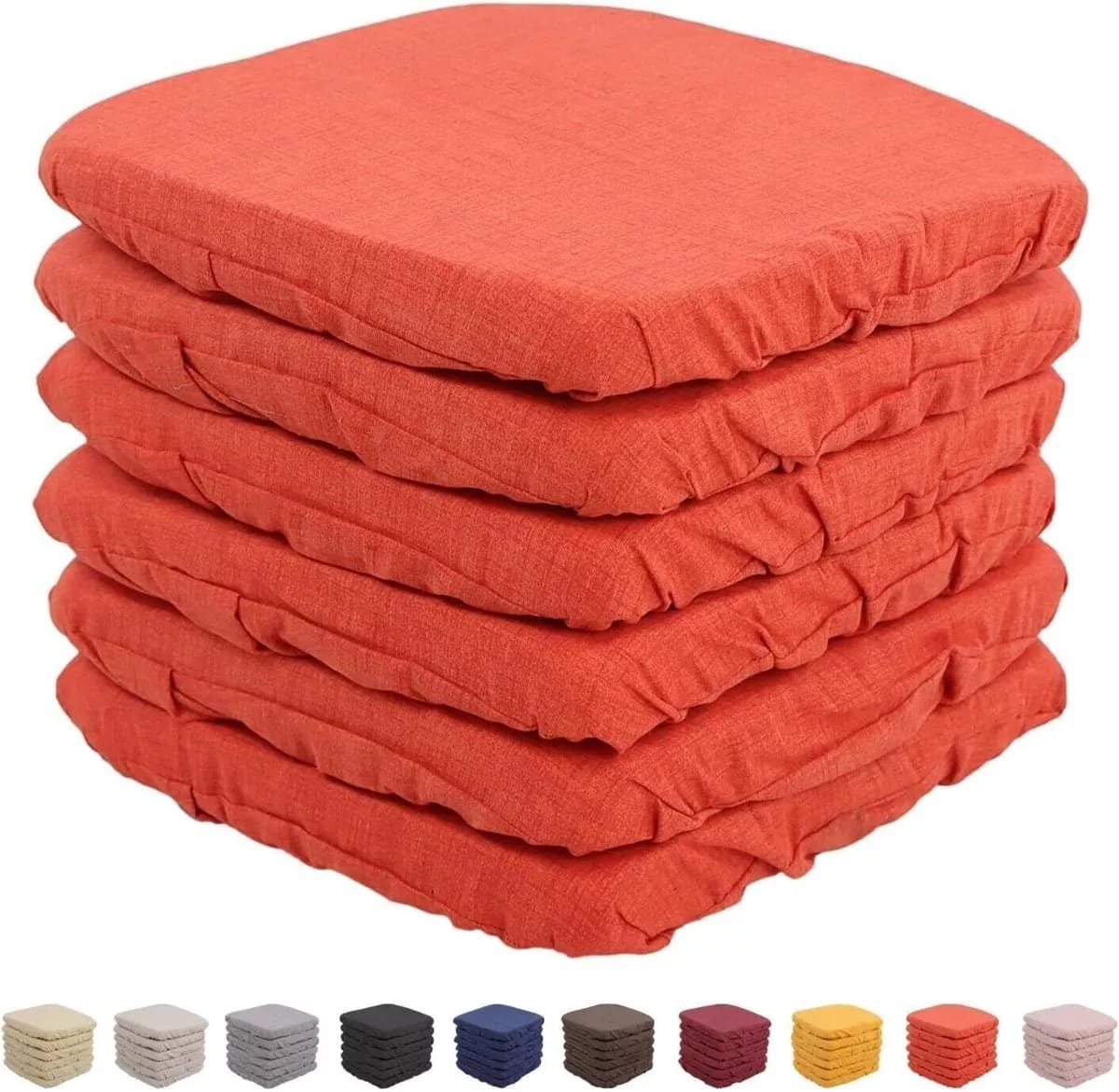 Set 6 Cuscini vesto con elastico in cotone sfoderabili - immagine 5