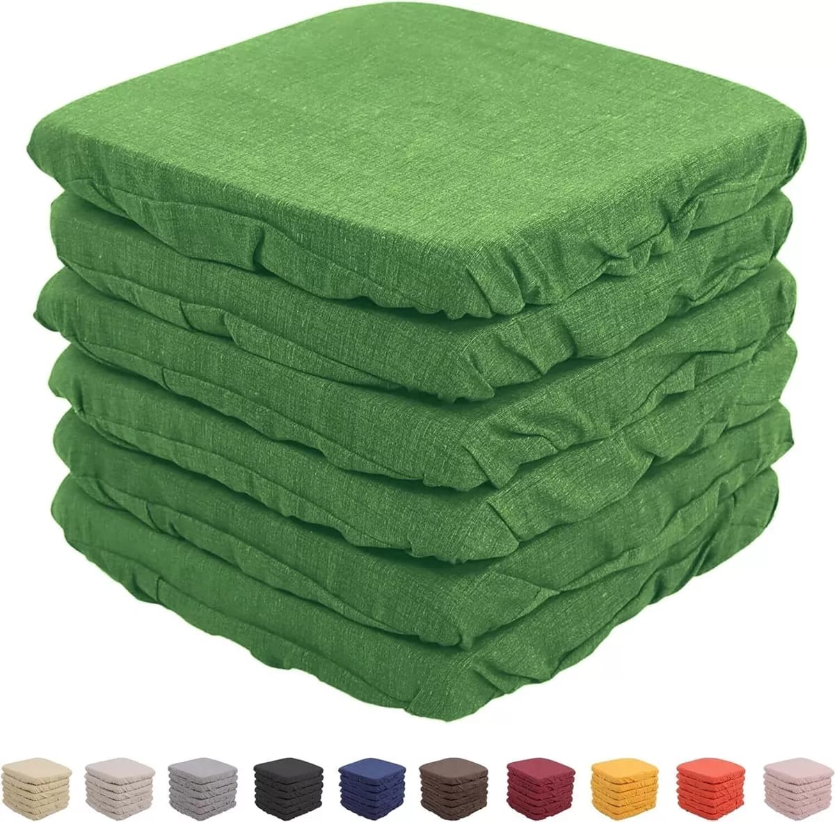 Set 6 Cuscini vesto con elastico in cotone sfoderabili - immagine 3
